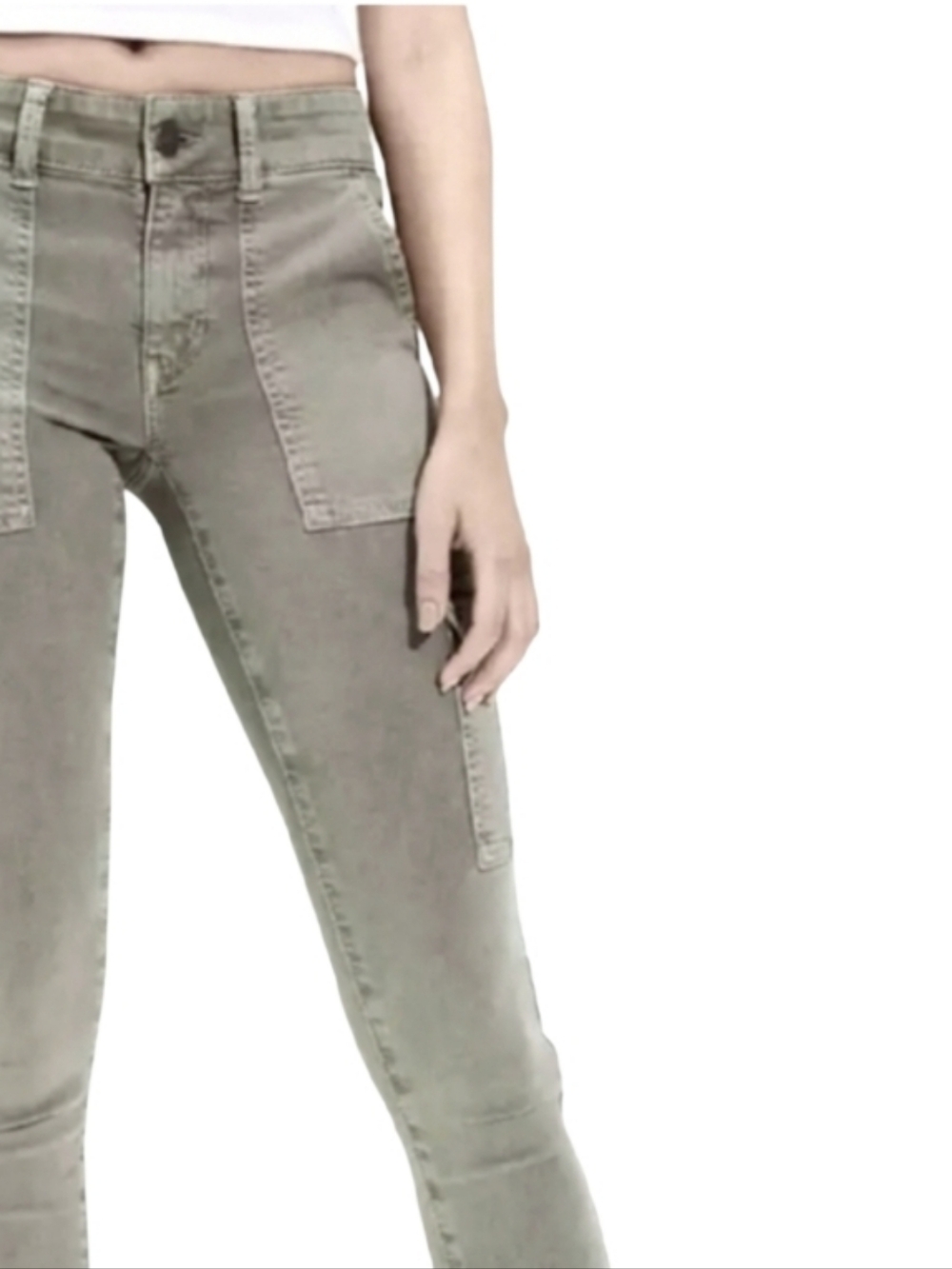 NEW! AMERICAN EAGLE Gray High Rise Jeggings 24.
